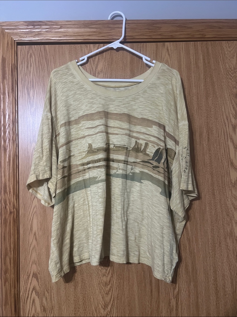 Torrid slub knit tee with desert print